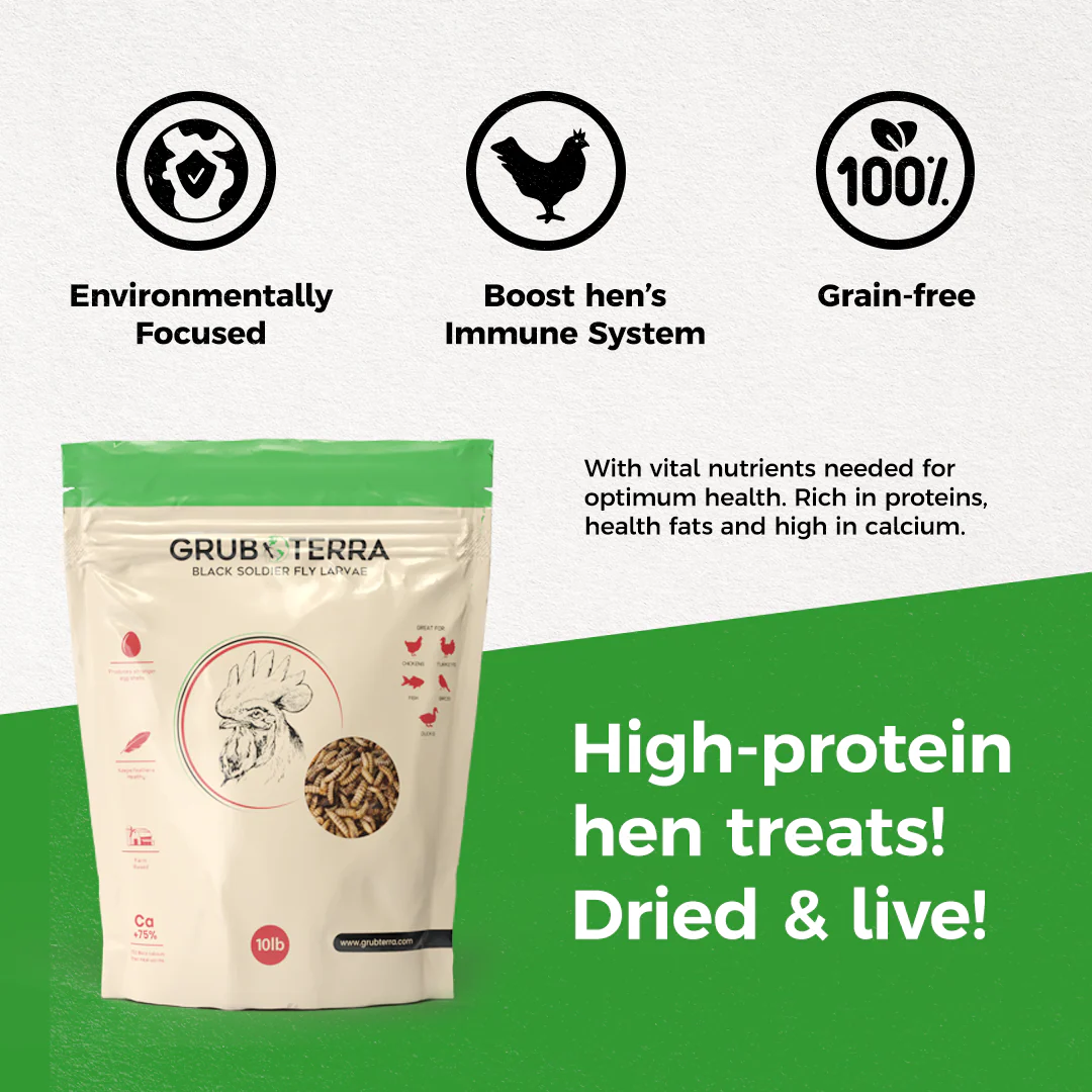 GrubTerra Premium Dried Black Soldier Fly Larvae REPLO PAGE BUILD! 10lb - Image 9