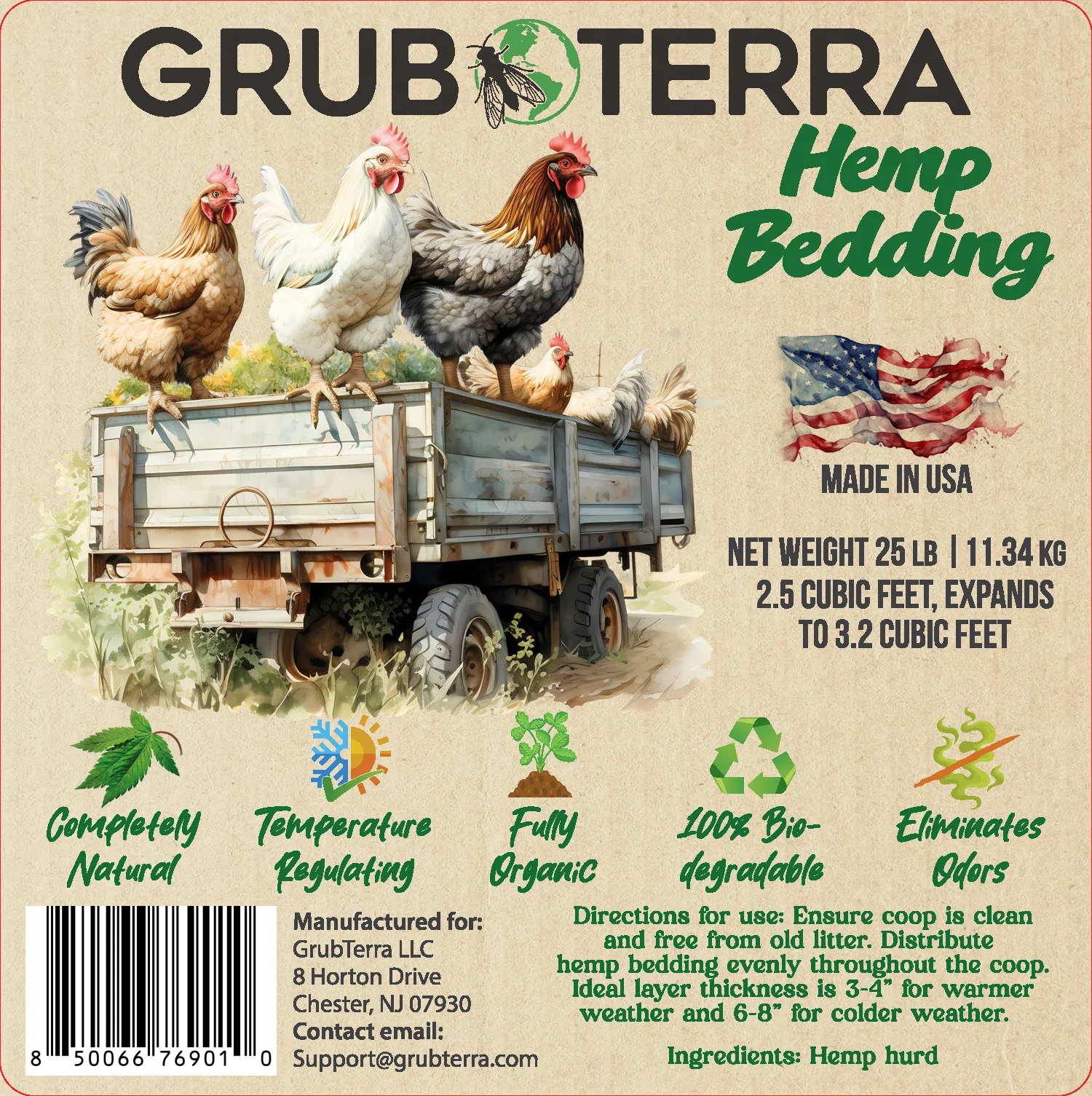 GrubTerra Hemp Bedding - Image 8